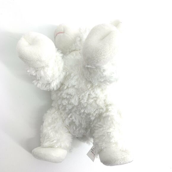 Baby Gund CUTE SOFT WHITE WINKY LAMB RATTLE 8" Plush STUFFED ANIMAL TOY - Picture 3 of 7